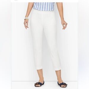Talbots Chatham ankle white curvy pants size 14